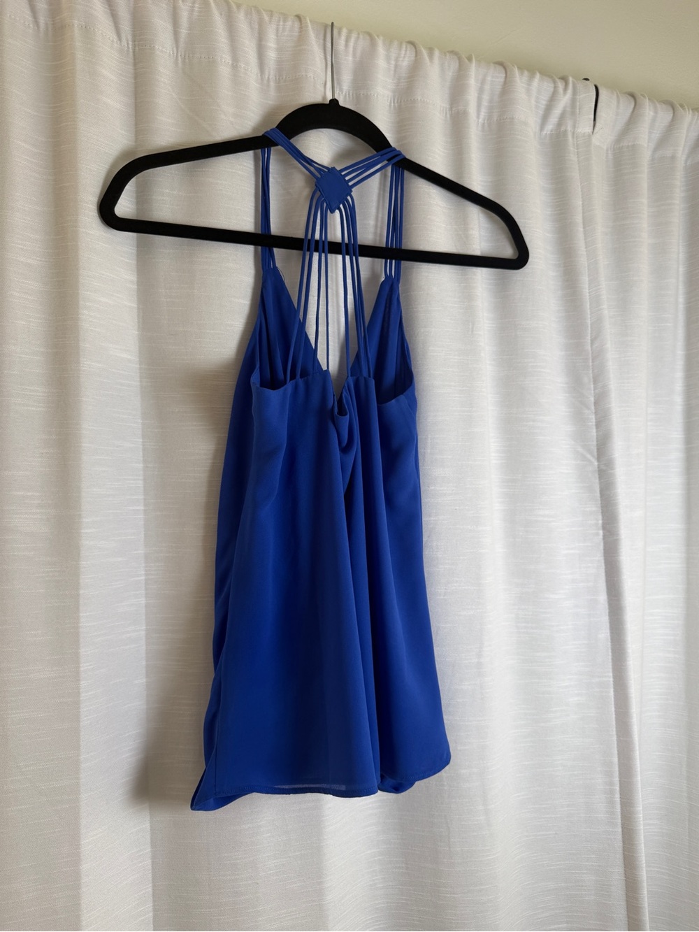 Naked Zebra Royal Blue Strappy Racerback Tank Top | Size S - Picture 9 of 12